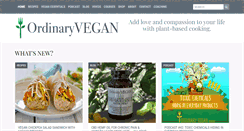 Desktop Screenshot of ordinaryvegan.net